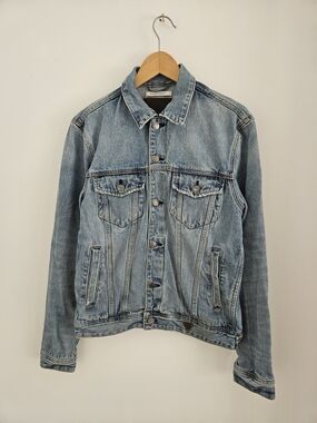 Guess Denim Jacket Mens Small Dillon Jacket Distressed